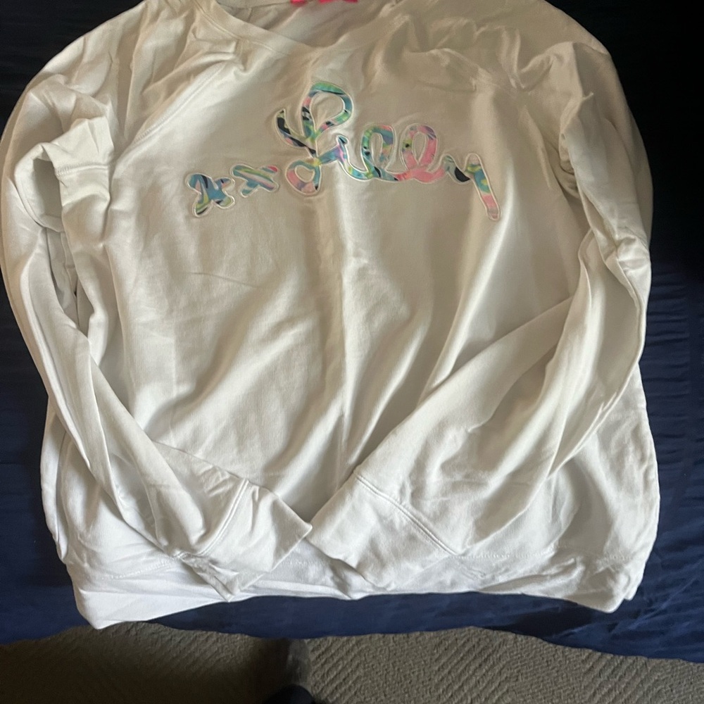 Lilly Pulitzer Eliana pullover multibermudaful appliqué